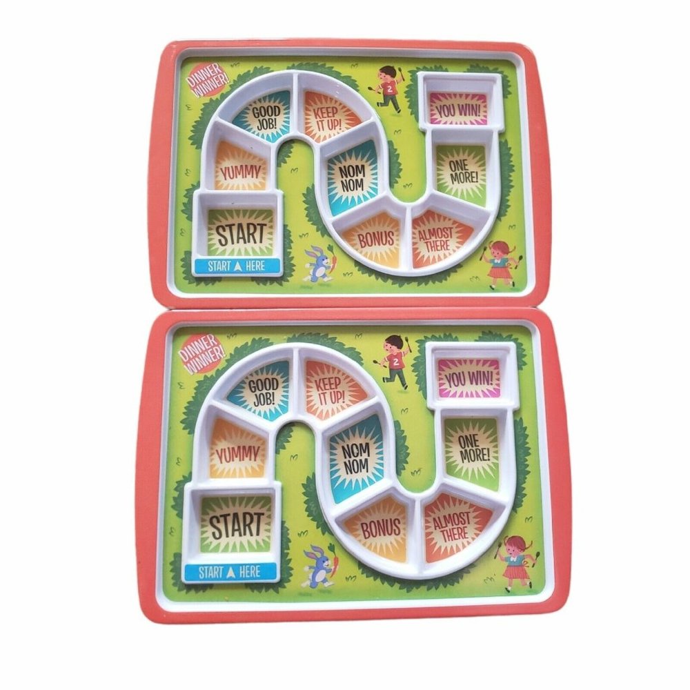Dinner Winner Kids Dinner Trays by Fred Meal Eating Game see description